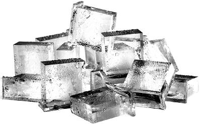 glaçons demi pleins